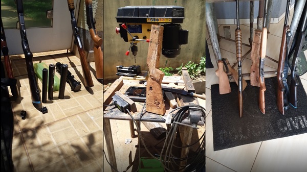 Polícia desarticula fábrica clandestina de arma de fogo