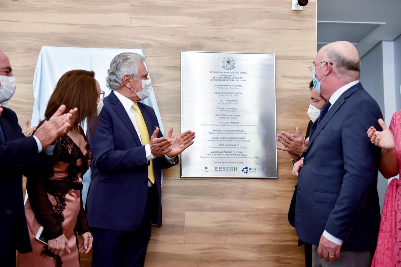 Caiado enaltece Hospital das Clínicas da UFG durante inauguração