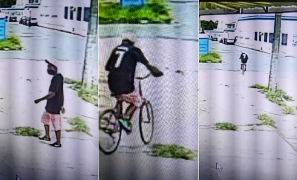 Homem rouba bicicleta