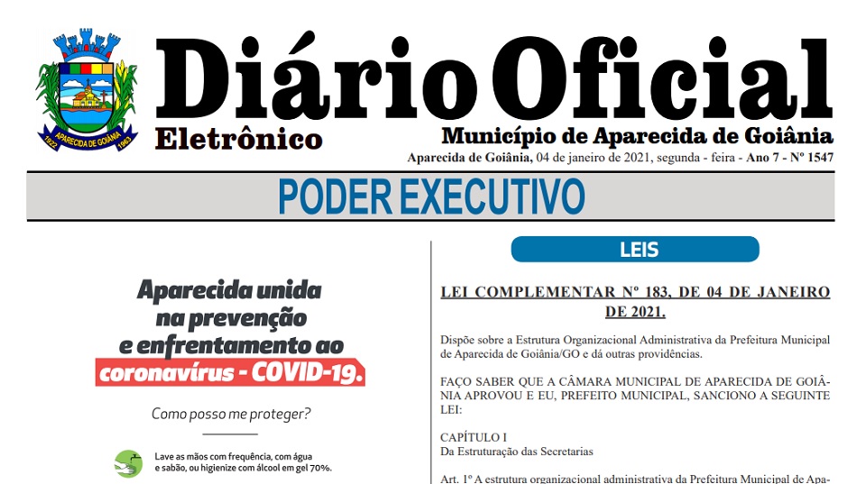 APARECIDA: secretários executivos e assessores especiais são exonerados