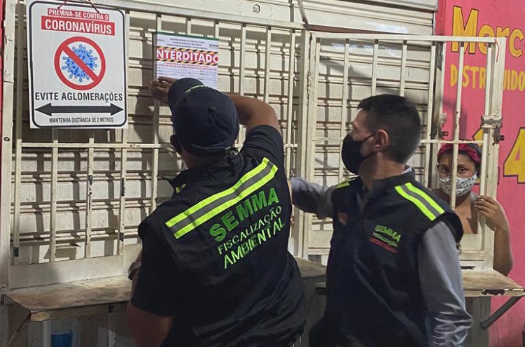 Fiscalização de Aparecida interdita 98 comércios nesta terça-feira