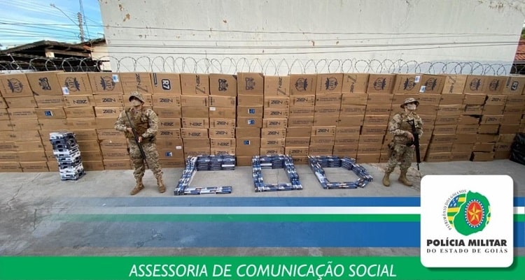 COD realiza maior apreensão de cigarros contrabandeados em Goiás