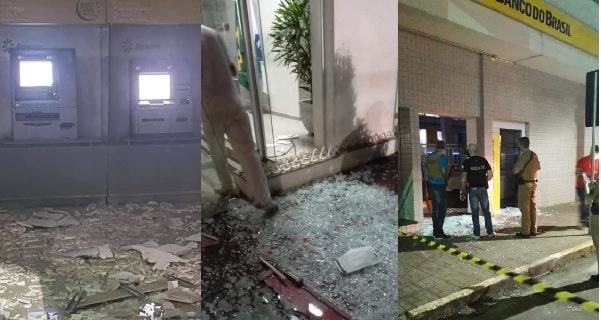 Quadrilha explode seis agências bancárias