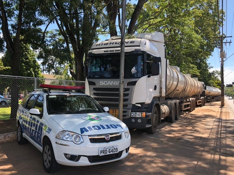 Carga irregular de etanol avaliada em R$ 400 mil é apreendida em Jaraguá