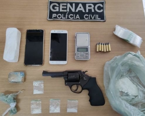 Homem é preso com cocaína e arma de fogo no Parque das Nações