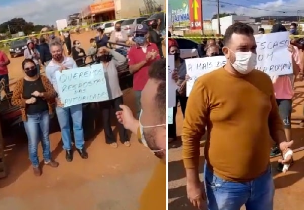 Moradores da Vila Romana protestam e cobram asfaltamento do bairro