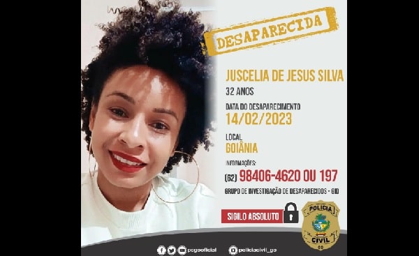 Família oferece recompensa a quem tiver informações sobre mulher desaparecida, em Goiânia
