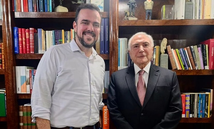 Gustavo Mendanha convida ex-presidente Michel Temer para evento de filiação