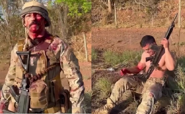 VÍDEO: Dois PMs ficam feridos e três suspeitos morrem em troca de tiros em rodovia