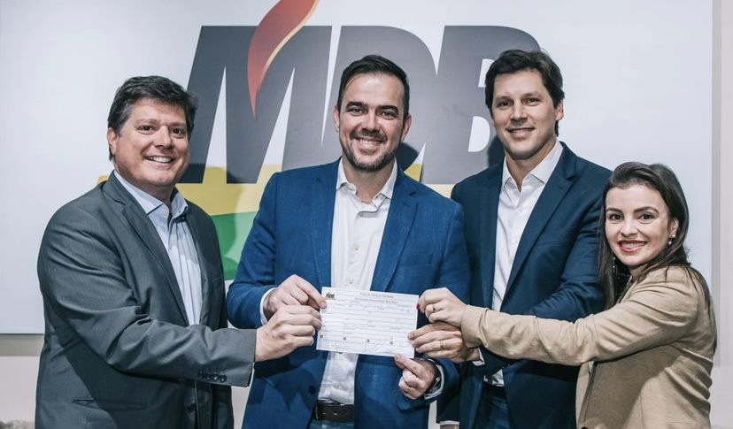 “O MDB é meu berço político”, declara Mendanha ao retornar ao partido