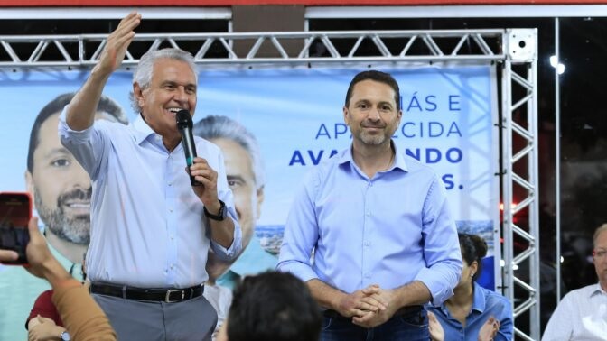 Ao lado de Leandro, Caiado diz que Aparecida não quer “aventureiro”