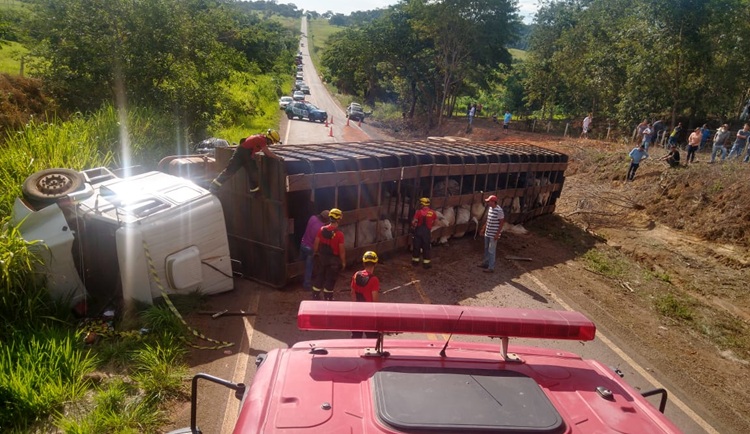 Acidente envolvendo dois veículos deixa uma vítima fatal na GO-222