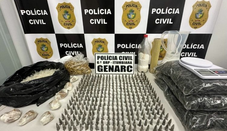 Reincidente no tráfico volta a ser preso com grande quantidade de drogas