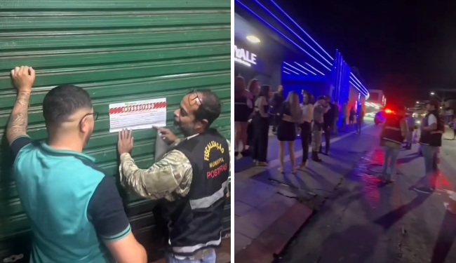 4 estabelecimentos comerciais são interditados em Aparecida durante operação