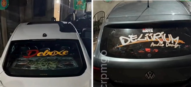 Tolerância zero: 5 carros de som automotivo são apreendidos em Aparecida