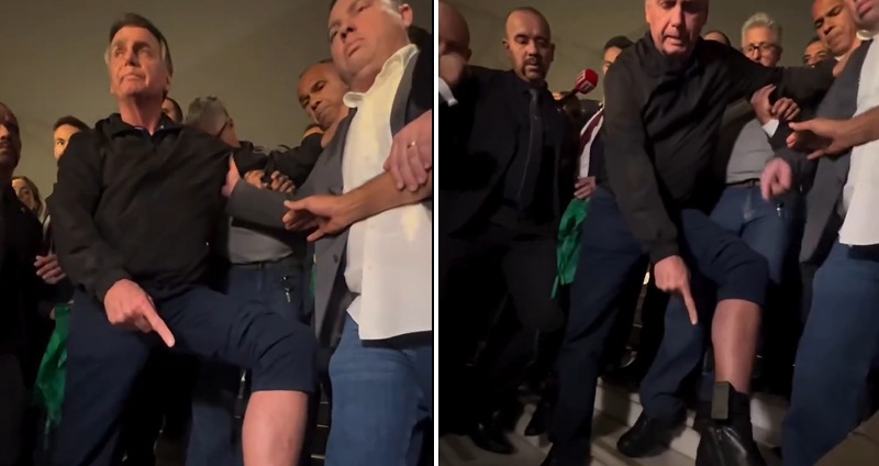Bolsonaro mostra tornozeleira e diz que sofre “humilhação”
