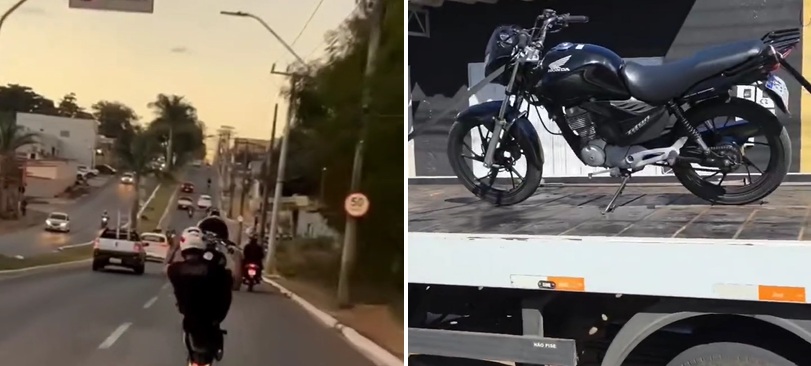 Motociclista do “grau” é detido após divulgar manobras; Jovem pede desculpas à polícia