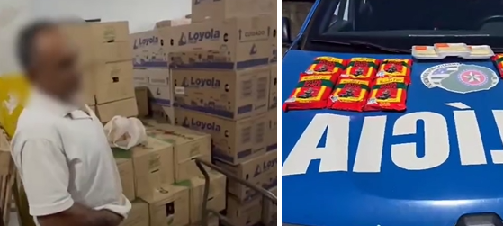 Homem é preso após furtar 12 pacotes de café em supermercado, em Aparecida