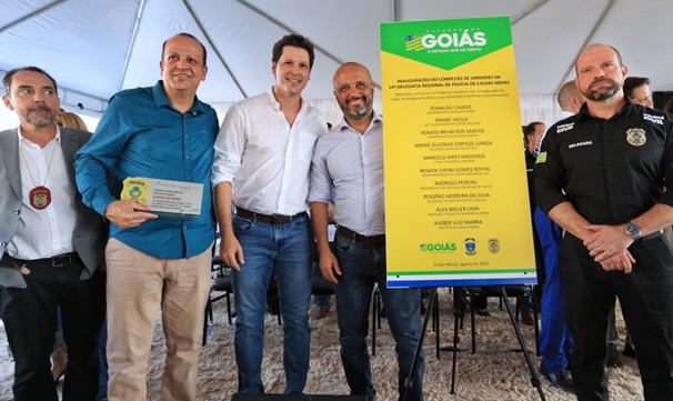 Daniel Vilela entrega complexo de delegacias da Polícia Civil, em Caldas Novas
