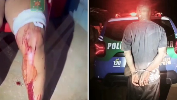 Homem é preso após agredir e esfaquear a companheira, em Aparecida de Goiânia