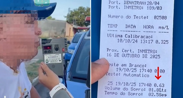 VÍDEO: Homem é preso após dirigir em zigue-zague pelas ruas de Aparecida