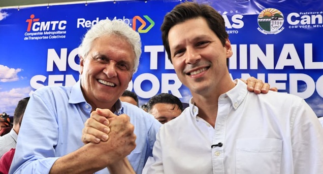 O Flávio e eu “vamos consolidar a vitória do Daniel Vilela”, diz Caiado sobre aliança com o PL