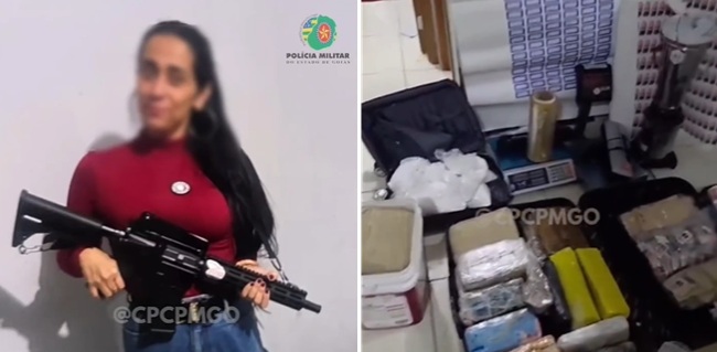 Mulher é presa pela ROTAM com caminhonete roubada e R$ 2,5 milhões em drogas Mulher é presa pela ROTAM com caminhonete roubada e R$ 2,5 milhões em drogas