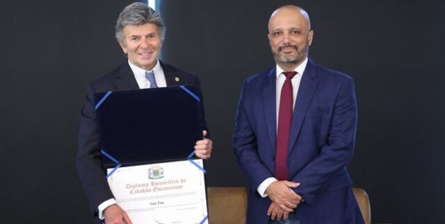 Ministro do STF é homenageado com o Título de Cidadão Goianiense Ministro do STF é homenageado com o Título de Cidadão Goianiense