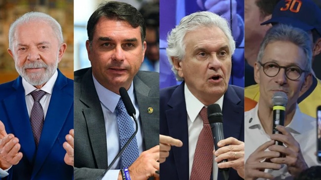 Datafolha: Lula empata com Flávio, Caiado e Zema em cenários de 2º turno