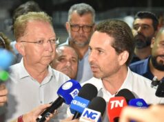 Vilela diz que Aparecida vai virar “canteiro de obras” durante inauguração de praça Vilela diz que Aparecida vai virar "canteiro de obras" durante inauguração de praça