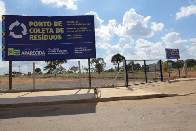 Ponto de coleta em Aparecida de Goiânia começa a funcionar todos os dias e busca reduzir descarte irregular de lixo e entulho na cidade