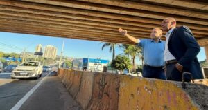 Mabel anuncia melhorias na Leste-Oeste com Castelo Branco e avaliação de obra do viaduto