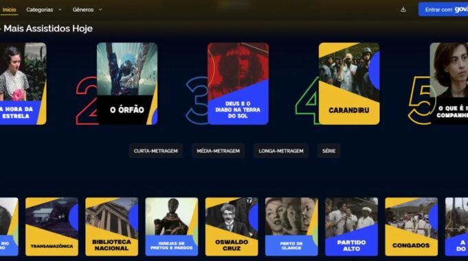 Plataforma Tela Brasil: streaming gratuito libera acesso a mais de 500 obras nacionais Tela Brasil chega com catálogo gratuito de produções audiovisuais brasileiras