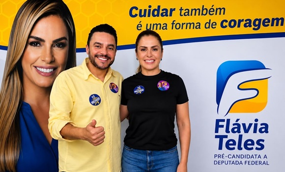 Flávia Teles e Zé Machado unem forças e fazem dobradinha política no Vale do São Patrício Flávia Teles e Zé Machado unem forças e fazem dobradinha política no Vale do São Patrício