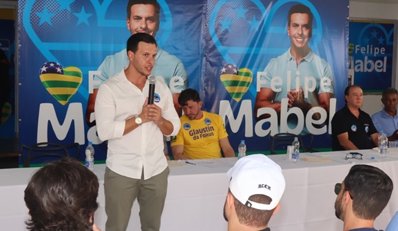 Felipe Mabel constrói base nas três maiores cidades de Goiás para disputar a Alego Felipe Mabel constrói base nas três maiores cidades de Goiás para disputar a Alego