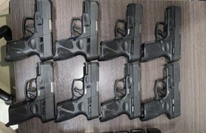 Passageira de ônibus é presa com oito armas de fogo na BR-153 Passageira de ônibus é presa com oito armas de fogo na BR-153