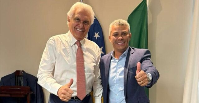 Denes-Pereira-destaca-parceria-construida-com-Caiado-ao-longo-da-vida-publica Denes Pereira afirmou que a relação com Caiado começou antes da chegada dele ao Governo de Goiás