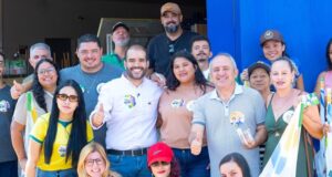 Lucas Vergílio visita comércio de São Miguel do Araguaia e participa de carreata em Nova Crixás Em São Miguel do Araguaia, Lucas Vergílio percorreu o comércio ao lado dos vereadores Joubert Tolentino e Miguel Nunes