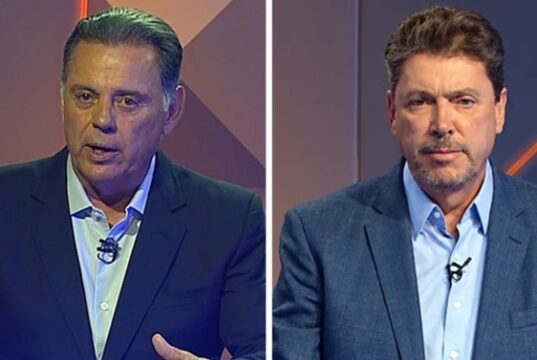 A aproximação entre Marconi Perillo e Wilder Morais ficou evidente durante o debate