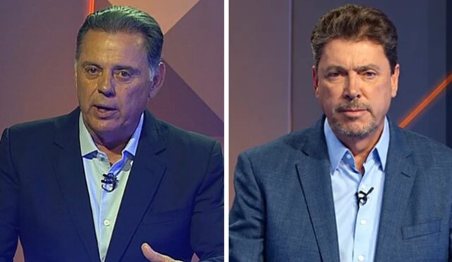 A aproximação entre Marconi Perillo e Wilder Morais ficou evidente durante o debate