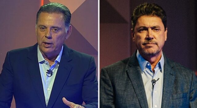 Marconi-diz-que-Wilder-deve-seguir-no-Senado-e-lembra-que-sua-suplente-e-esposa-de-Vanderlan Marconi Perillo e Wilder Morais durante o debate da TV Anhanguera