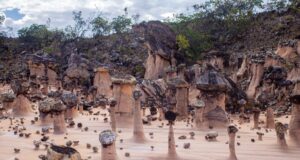Chaminés de Fada, em Campos Belos, são formações geológicas raras