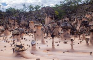 Chaminés de Fada, em Campos Belos, são formações geológicas raras