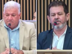 Gilsão Meu Povo e Gleison Flávio durante a sessão na Câmara Municipal