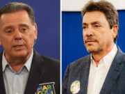 Justiça Eleitoral barra impulsionamentos de Marconi e Wilder contra Daniel nas redes Daniel Vilela, Marconi Perillo e Wilder Morais durante a disputa pelo Governo de Goiás nas eleições de 2026.
