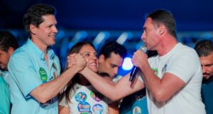 Vice-prefeito de Morrinhos, Tiago Mendonça, declara apoio a Daniel Vilela apesar da candidatura de Wilder Morais pelo PL.