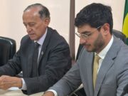 Michel Magul durante ato de posse na Câmara de Goiânia