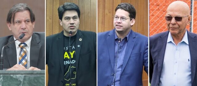Clecio-Igor-Felipe-e-Alcides-Opositores-de-Mabel-e-Vilela-sao-derrotados-nas-urnas Clécio Alves e Igor Franco fazem oposição a Mabel, enquanto Felipe Cortez e Professor Alcides integram a oposição a Leandro Vilela