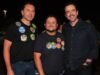 Vilela, Panda e Mendanha durante ato de campanha em Aparecida de Goiânia
