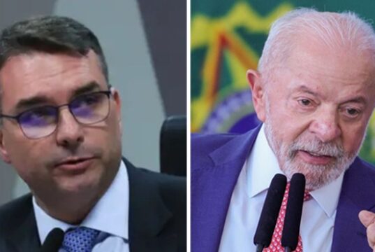 Flávio Bolsonaro e Lula aparecem empatados tecnicamente na pesquisa DataFolha